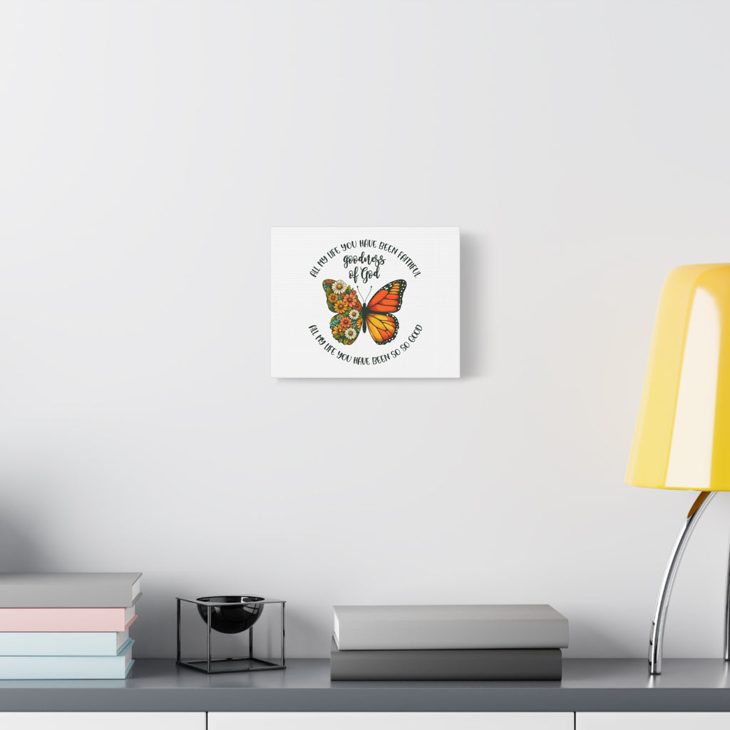 Faithful Goodness of God Butterfly Canvas