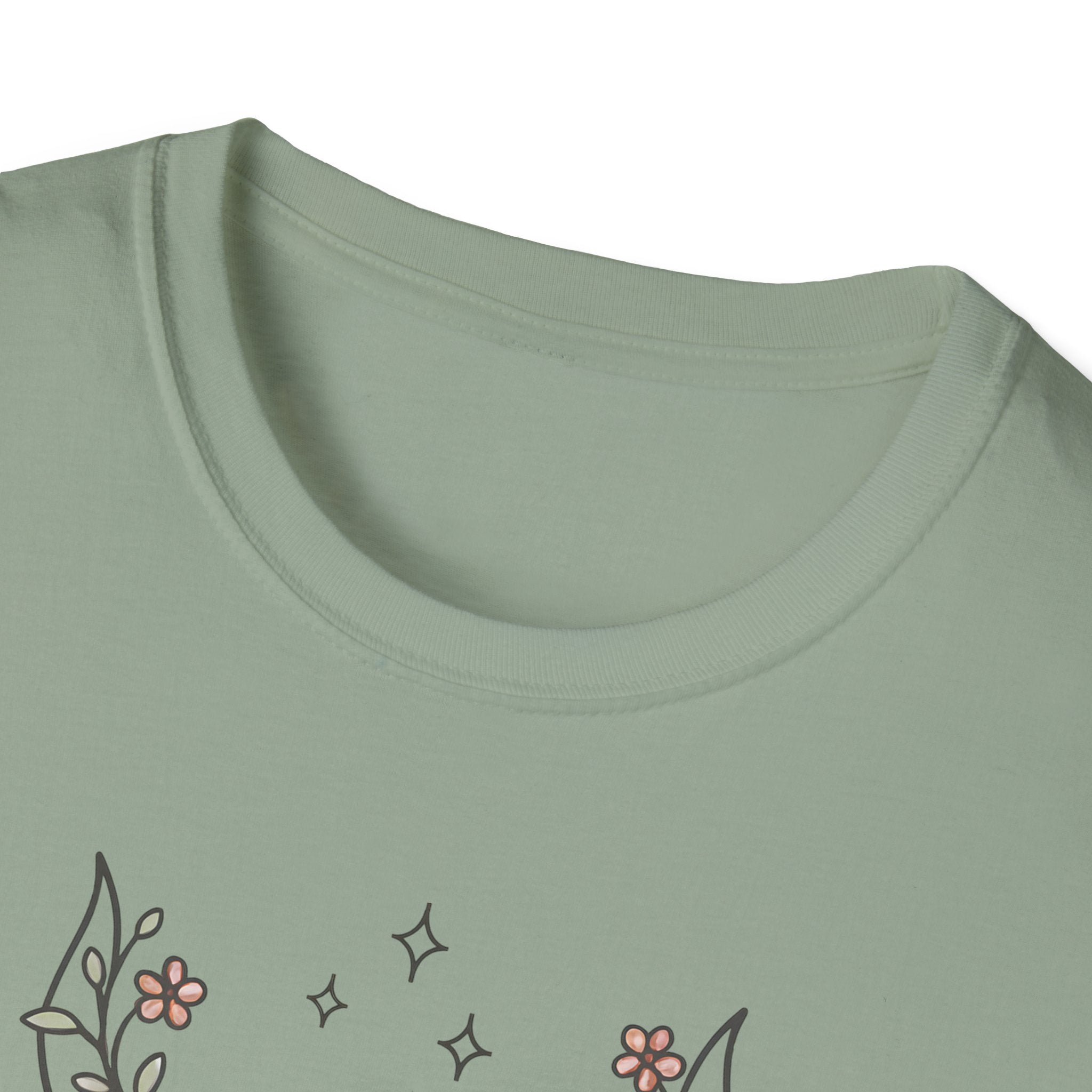 Floral deer skull T-Shirt