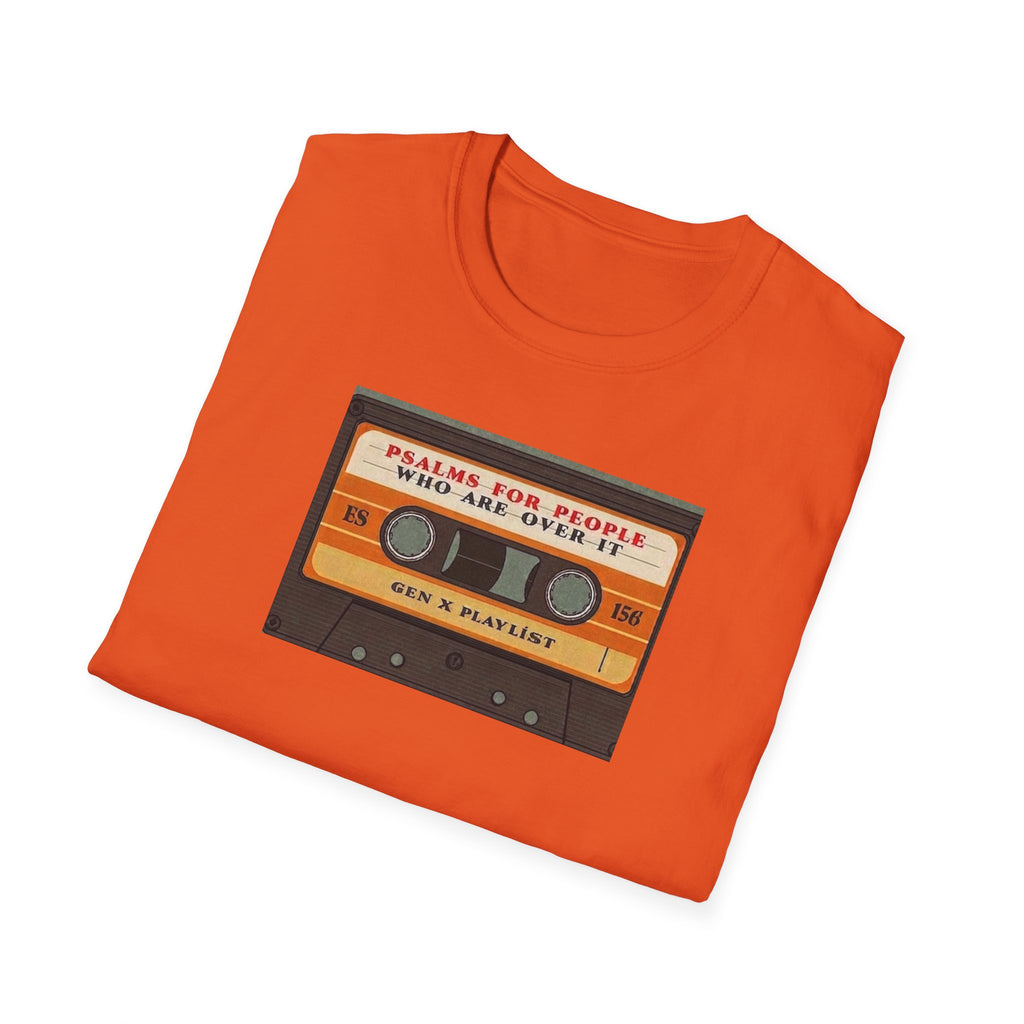 Retro Cassette T-Shirt — "Mixtapes for People Who Are Over It" Vintage Music Tee