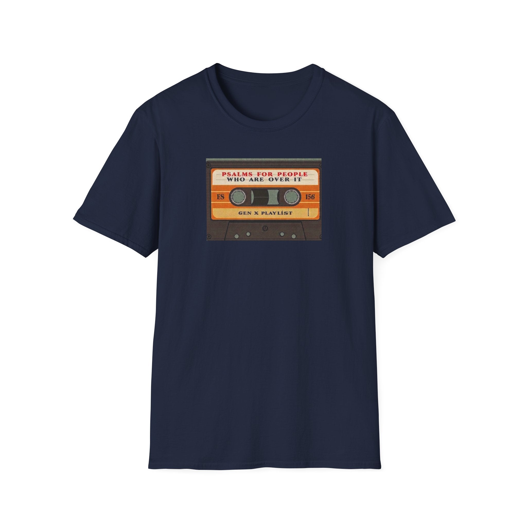 Retro Cassette T-Shirt — "Mixtapes for People Who Are Over It" Vintage Music Tee
