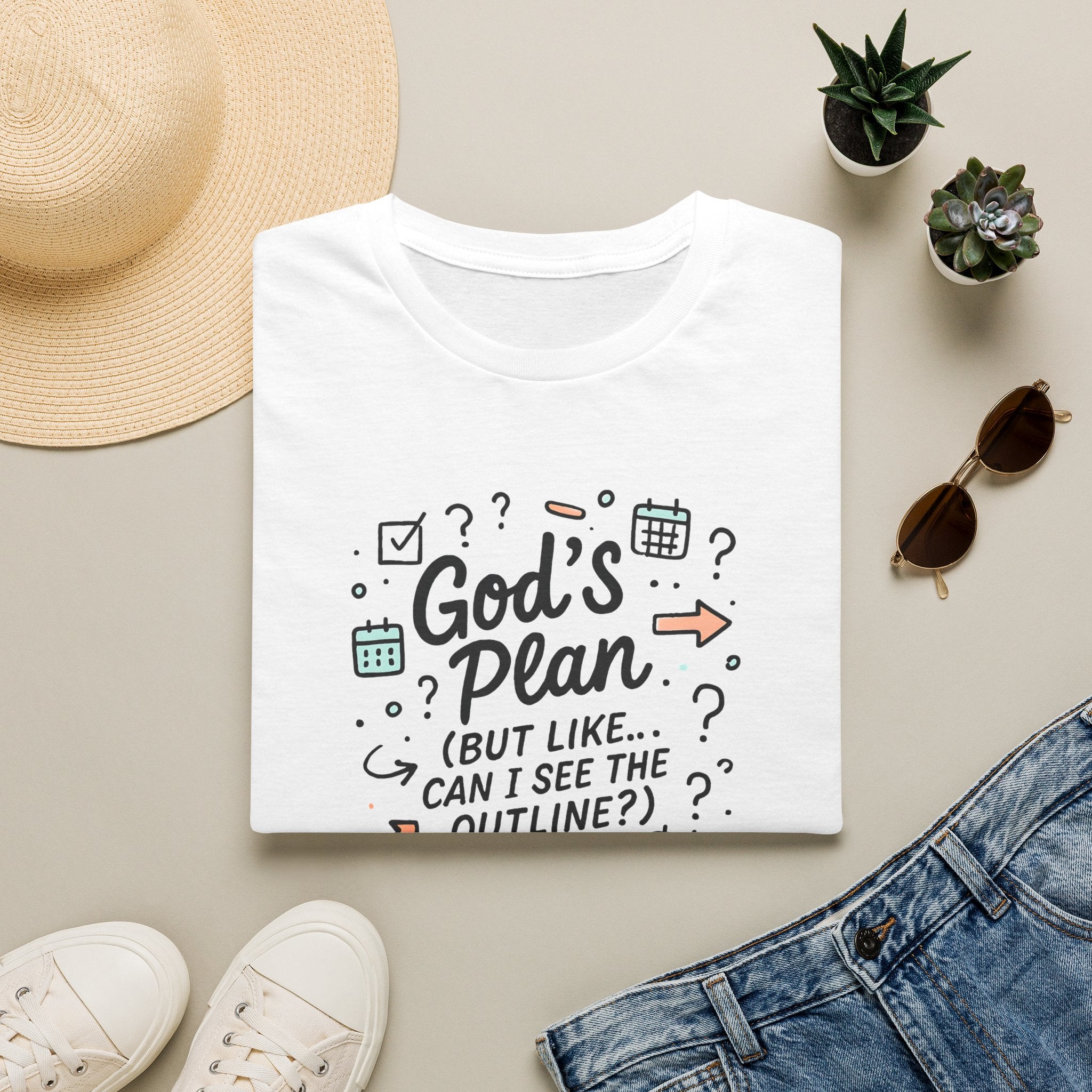 God's Plan Illustration T-Shirt