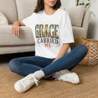 Grace Carried Me T‑Shirt — Inspirational Christian Faith Graphic Tee