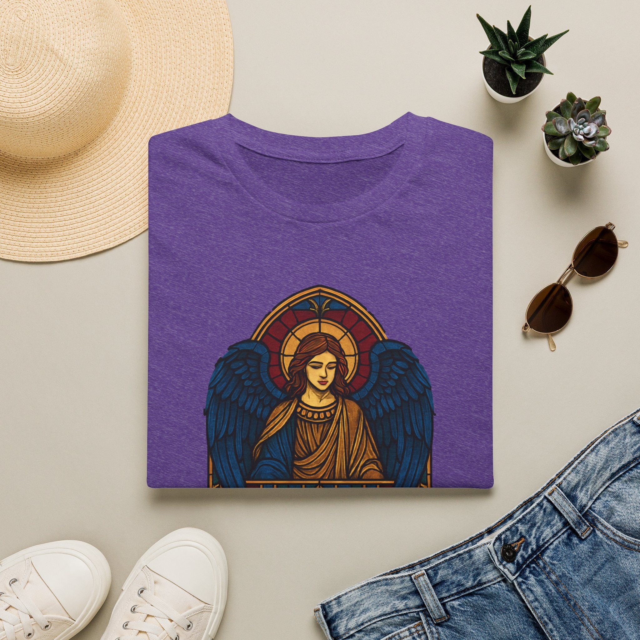 Heaven Sent--Stained Glass Angel T-Shirt