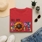 Faith T-Shirt — “All My Hope Is In Jesus” Sunflower Floral Design