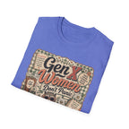 Gen X Women Don't Panic T-Shirt — Retro Raccoon Vintage Graphic Tee
