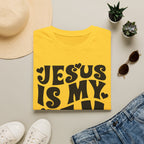 Jesus Is My Jam T-Shirt — Retro Heart Faith Tee