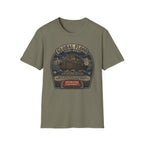 Global Flood Travel Badge T-Shirt – Vintage Ark Graphic Tee ("Unsubscribe from Humanity")