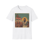 Desert Motel Graphic T‑Shirt — Vintage Roadside Jesus Art Tee