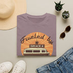 Fueled by Grace & Caffeine Van T-Shirt — Retro Coffee Roadtrip Tee