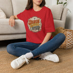 Christian T-Shirt — "Jesus Saves" Vintage Script Faith Tee