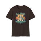 Hot Flash Summer Tour Retro Beach T-Shirt — Funny Menopause Graphic Tee