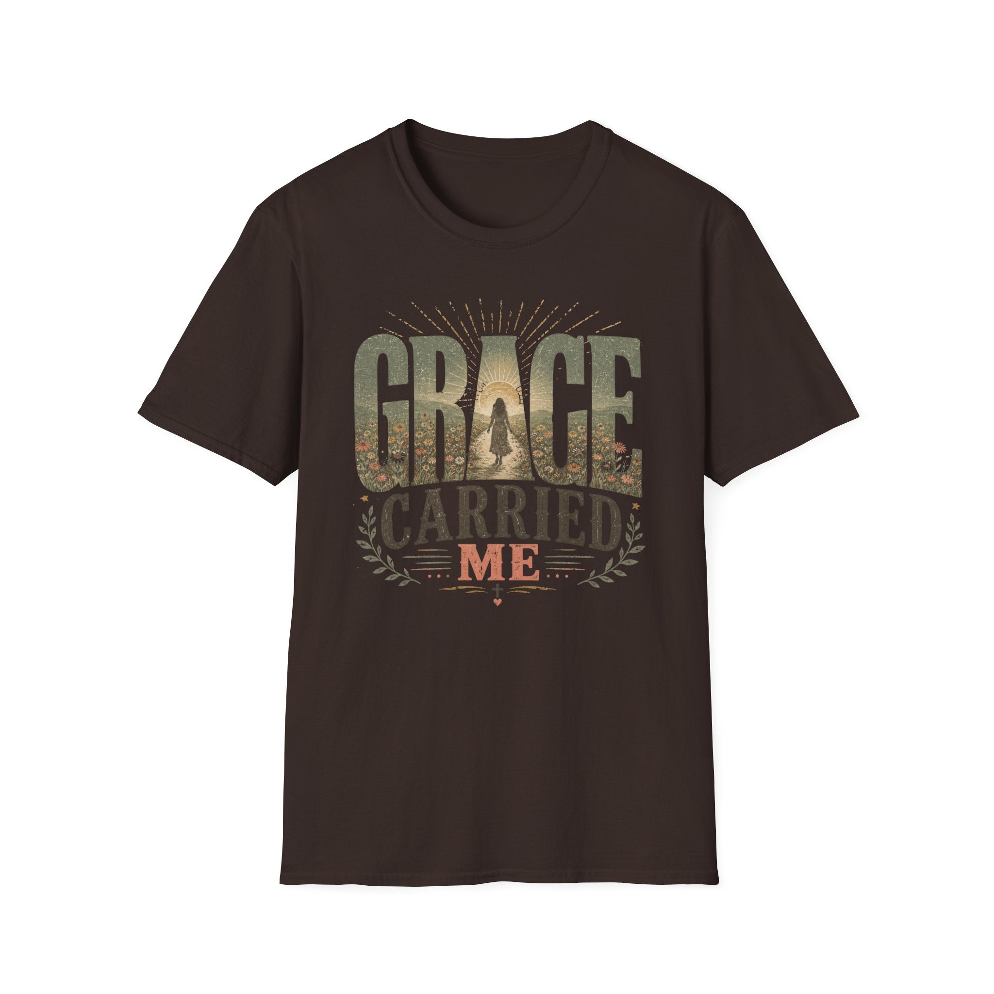 Grace Carried Me T‑Shirt — Inspirational Christian Faith Graphic Tee