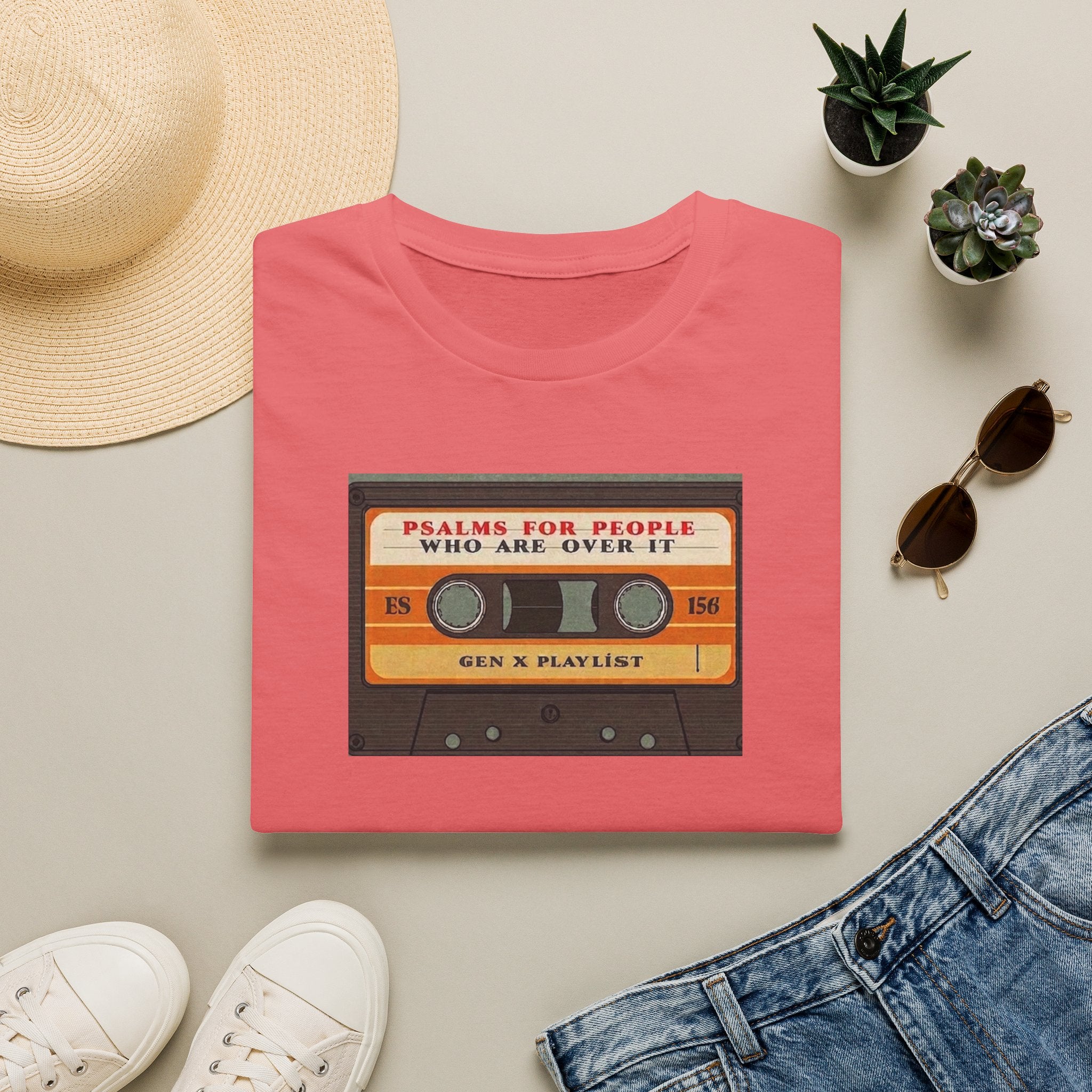 Retro Cassette T-Shirt — "Mixtapes for People Who Are Over It" Vintage Music Tee