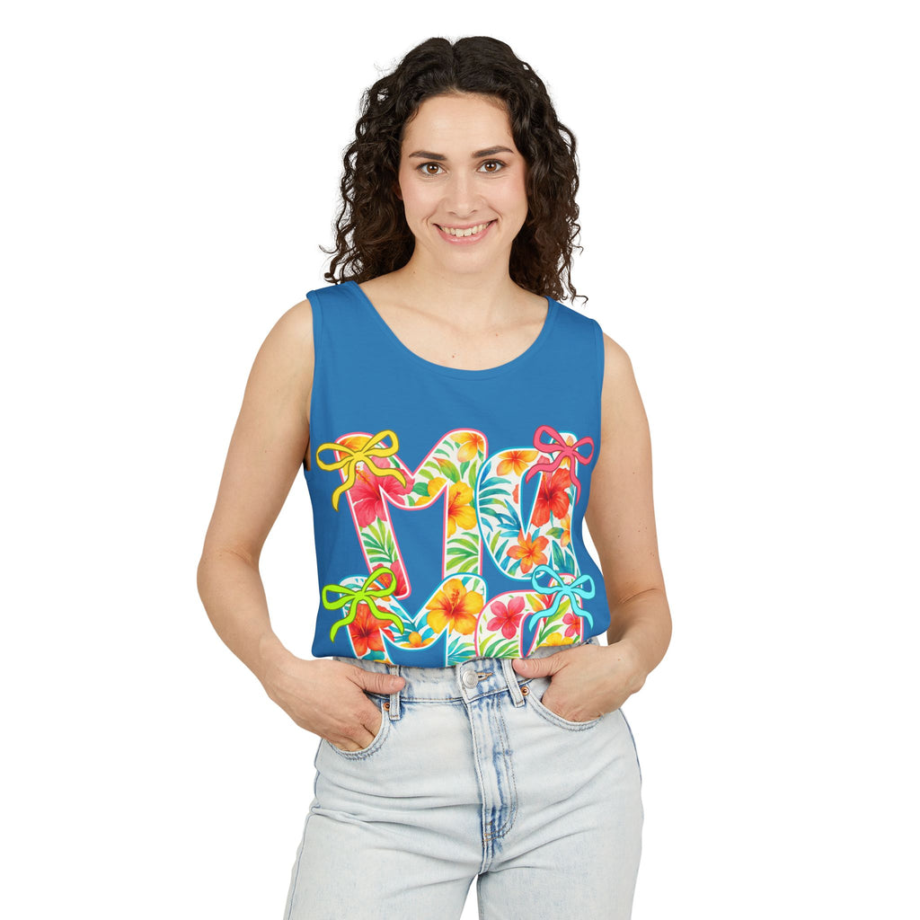 Hawaii Floral 'Mama' Tank Top — Tropical Vacation Beachwear