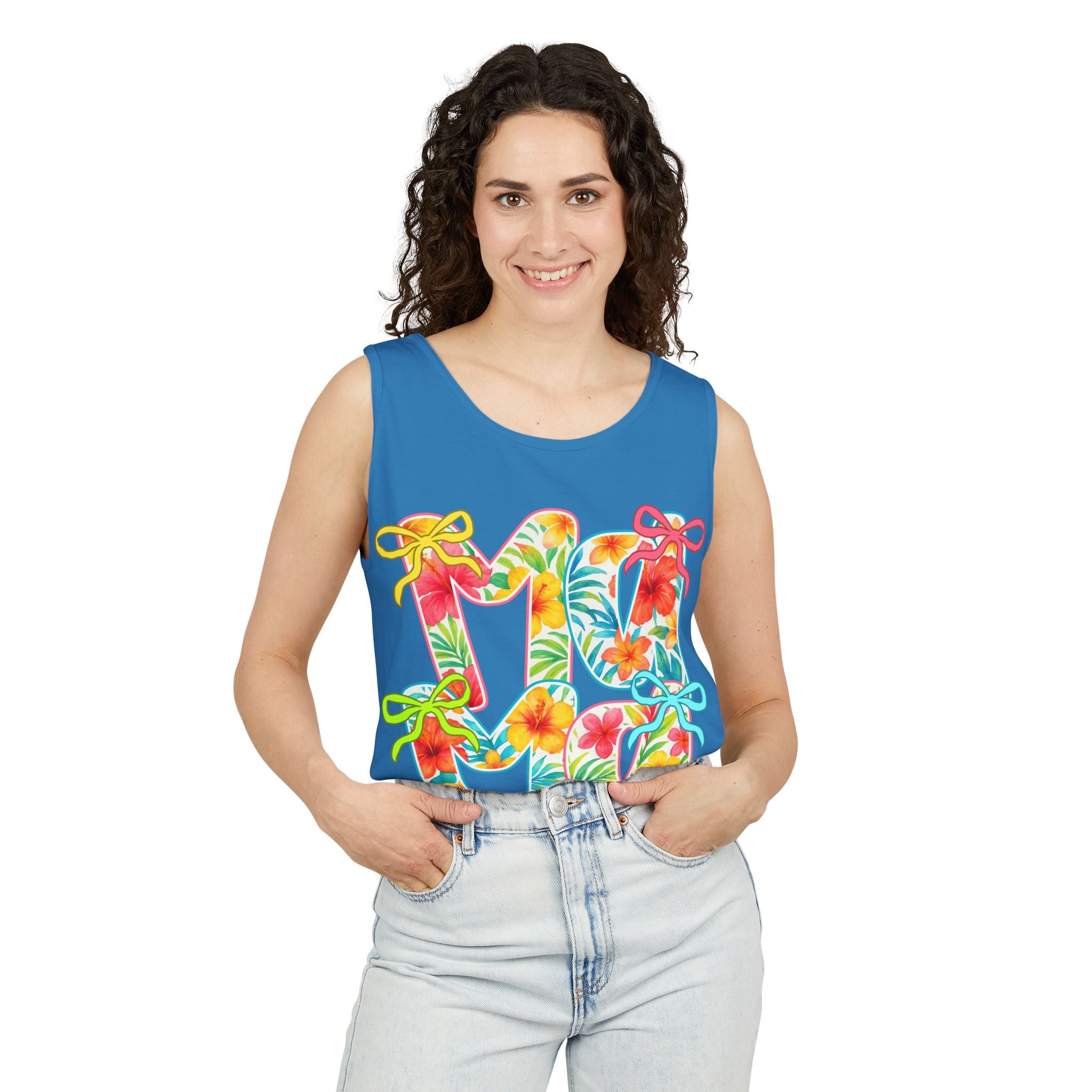 Hawaii Floral 'Mama' Tank Top — Tropical Vacation Beachwear