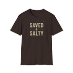Saved & Salty T‑Shirt — Christian Beachy Faith Graphic Tee