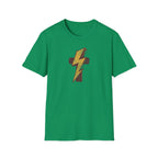 Vintage Lightning Bolt T-Shirt — Retro Distressed Yellow Bolt Tee